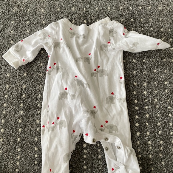 Janie and Jack footie pajama 0-3M elephant - Picture 2 of 7